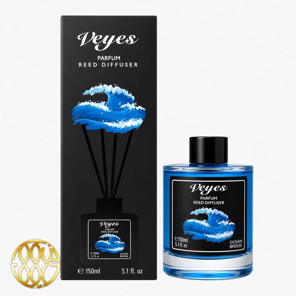 خوشبوکننده محیطی با چوب Veyes مدل Ocean Breeze – ۱۵۰ میلی لیتر | رایحه نسیم دریا و طراوت اقیانوس