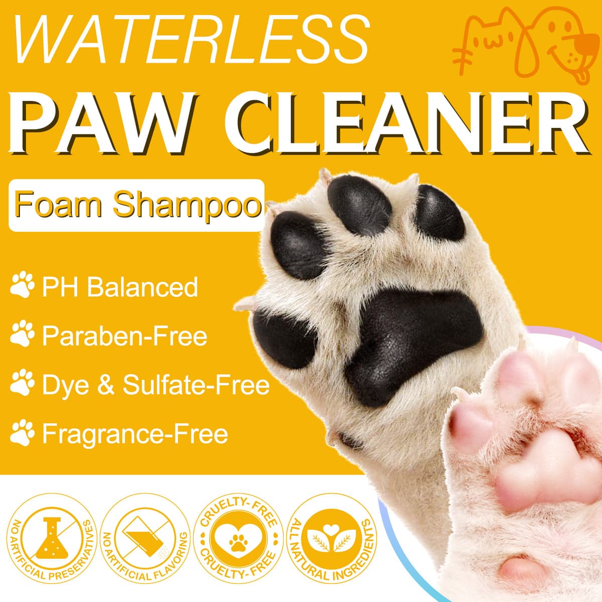 فوم پاک کننده پنجه سگ و گربه اویمال _ Oimmal pet paw cleaner — تصویر ۳