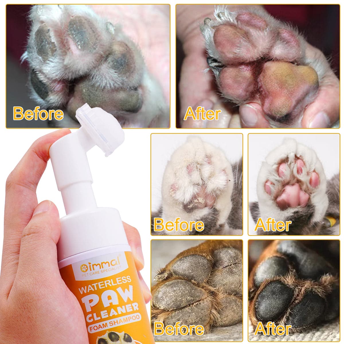 فوم پاک کننده پنجه سگ و گربه اویمال _ Oimmal pet paw cleaner — تصویر ۸