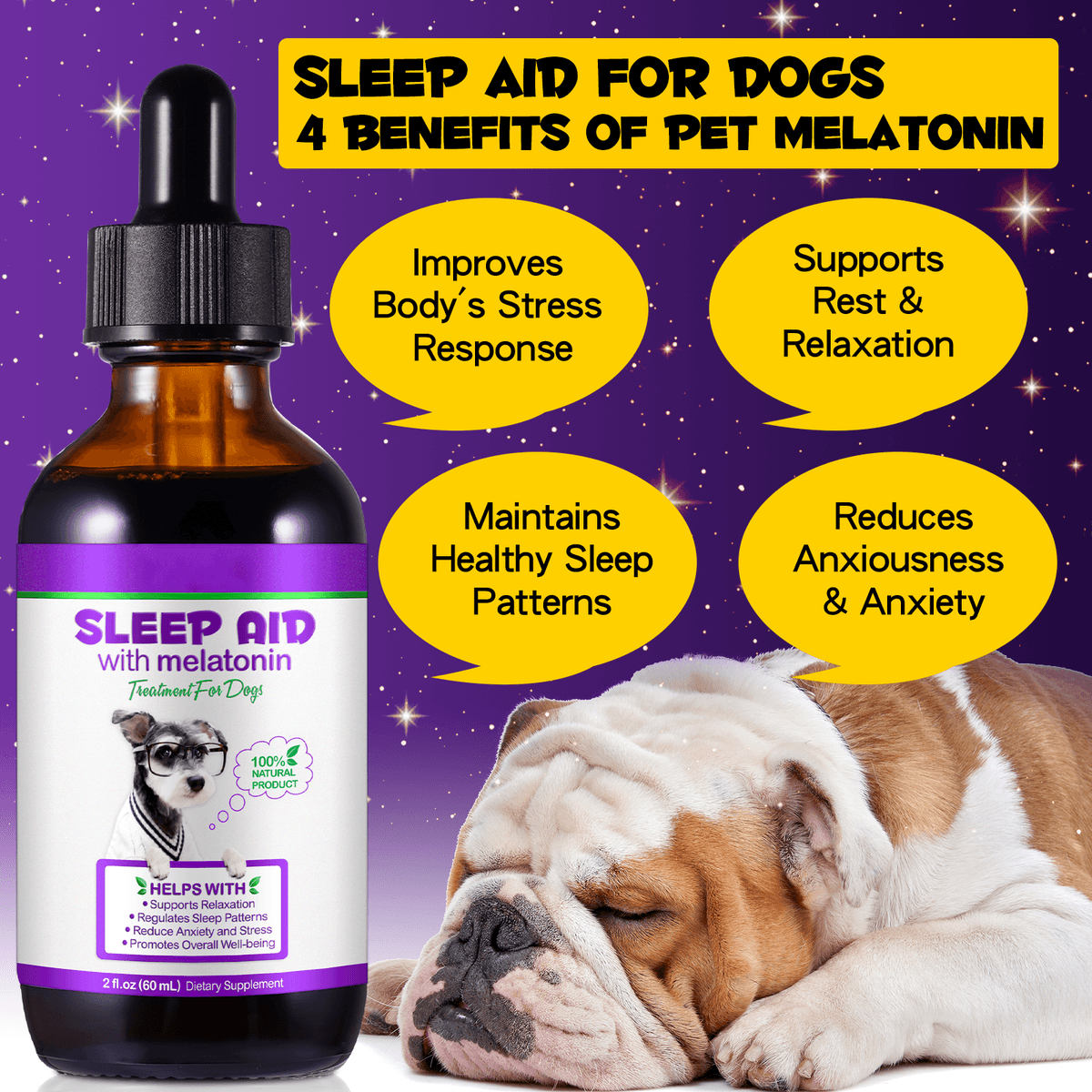 قطره کمک به خواب سگ اویمال _ Oimmal dog sleep aid — تصویر ۳
