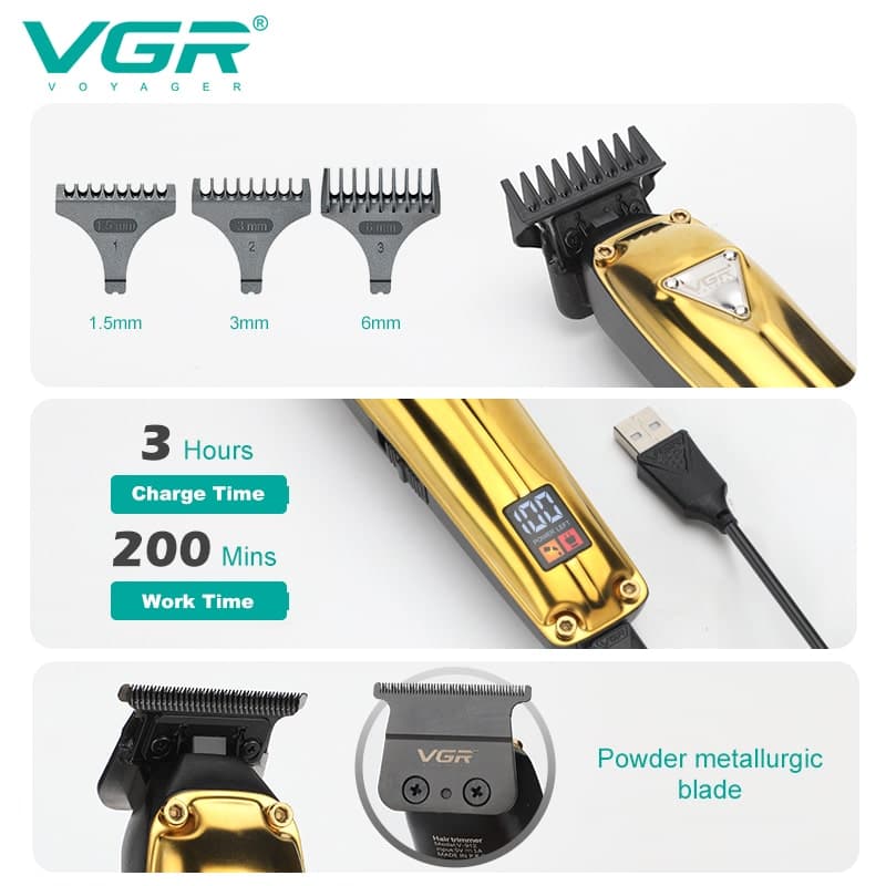 ماشین اصلاح سر و صورت وی جی آر مدل VGR-912 — تصویر ۴