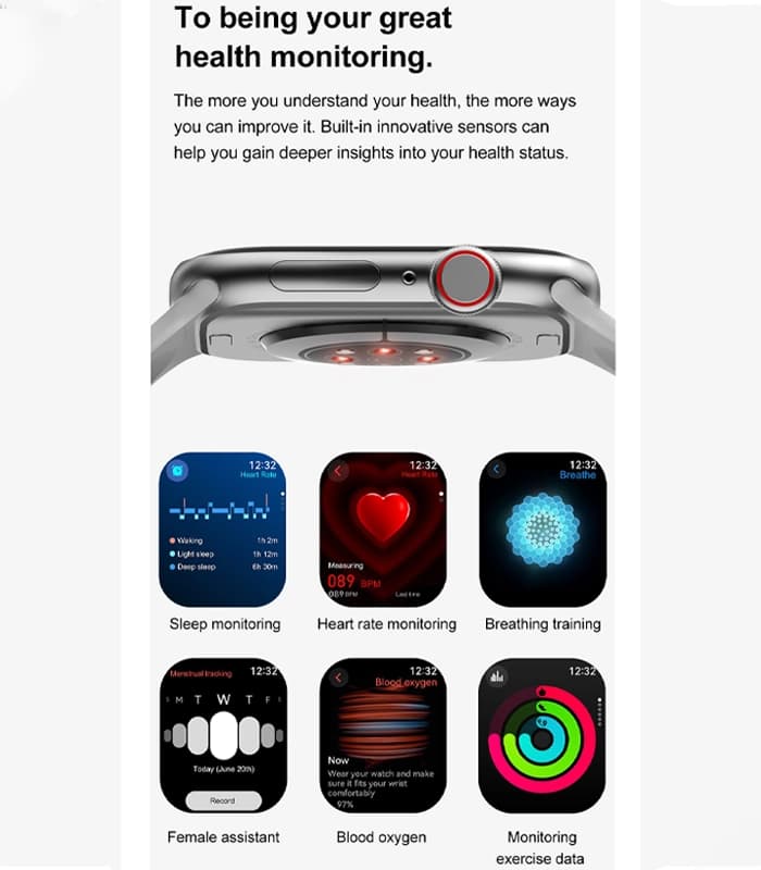 ساعت هوشمند سری 10 مدل DT WATCH X — تصویر ۶