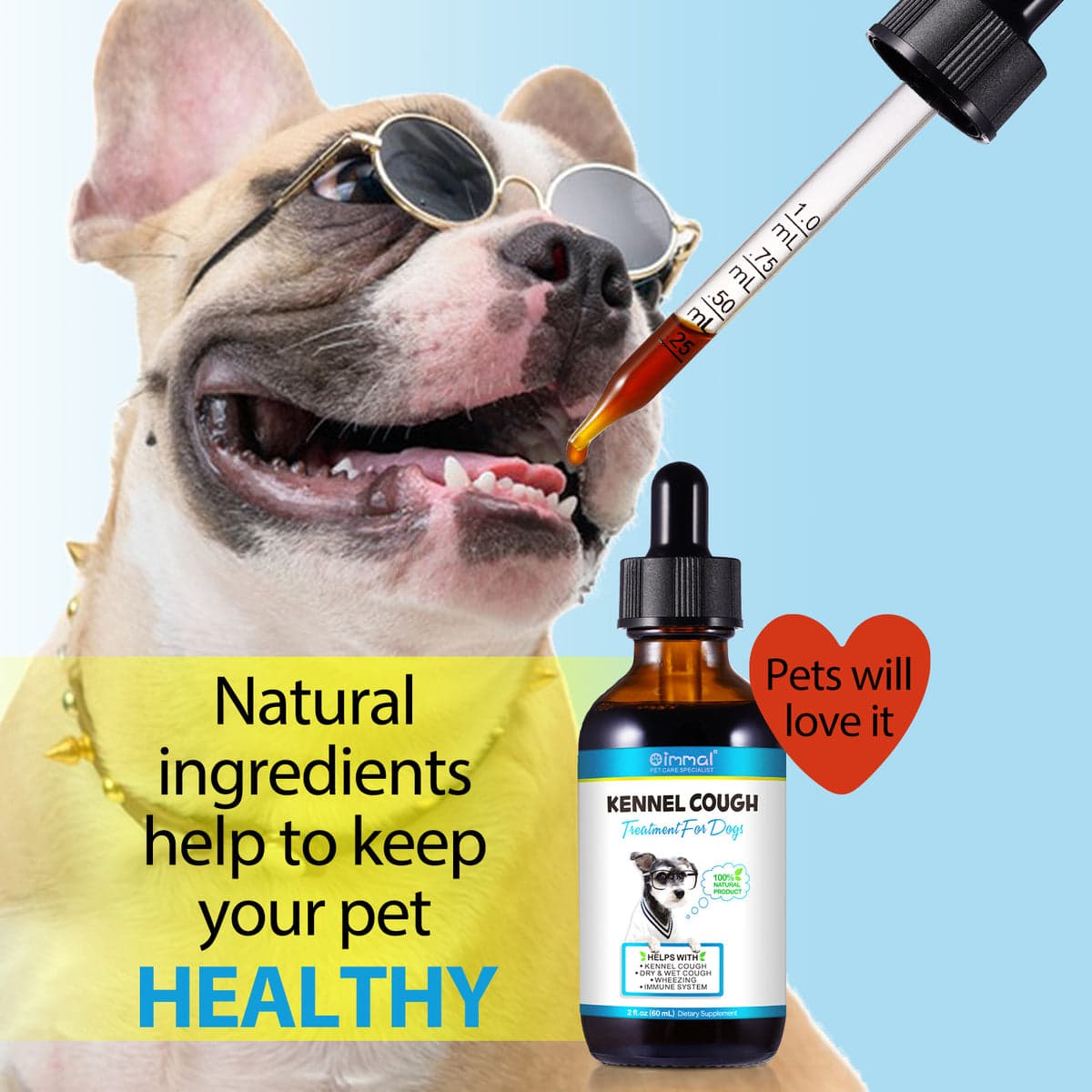 قطره درمان سرفه سگ اویمال _ Oimmal dog Kennel Cough Treatment — تصویر ۶
