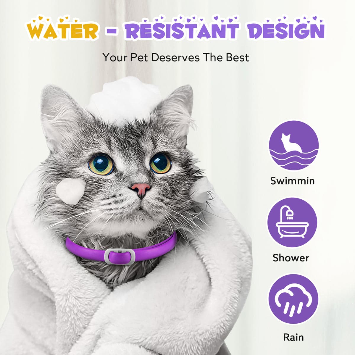 قلاده آرام بخش 1عددی گربه اویمال _ Oimmal calming collar cat — تصویر ۵