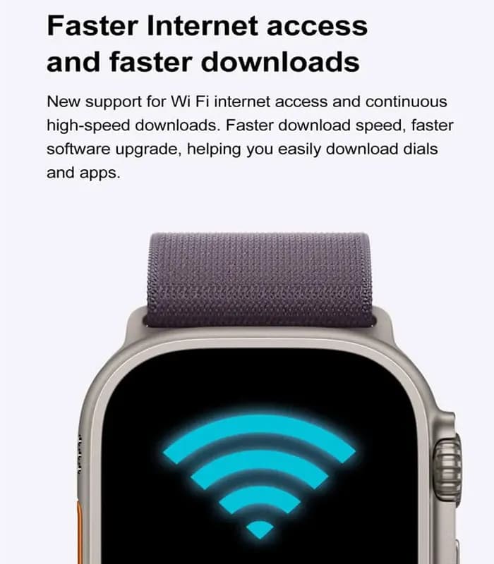 ساعت هوشمند اندروید DT ULTRA 2 قابل اتصال به WIFI — تصویر ۵