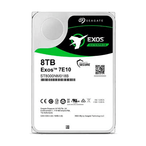 هارد ذخیره ساز Seagate Exos 7E10 (ST8000NM018B) ظرفیت هشت ترابایت