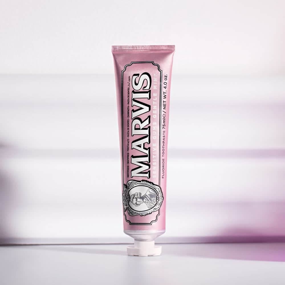 خمیر دندان سفید کننده مارویس بنفش Sensitive Gentle Mint – طعم نعناع — تصویر ۳