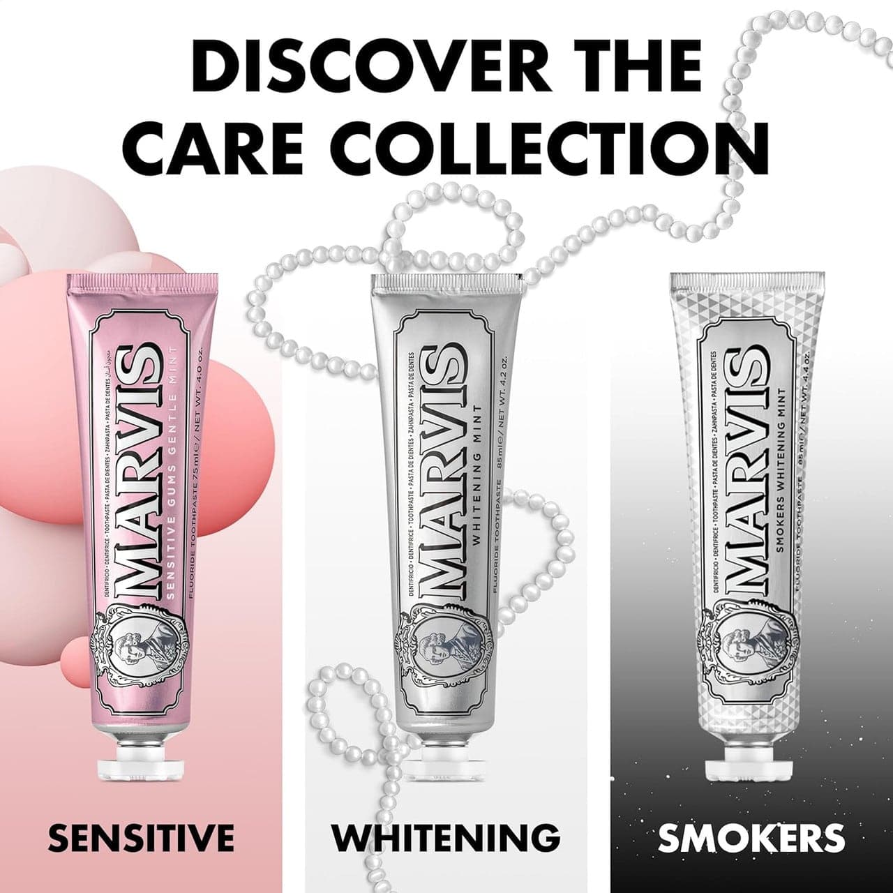 خمیر دندان سفید کننده مارویس بنفش Sensitive Gentle Mint – طعم نعناع — تصویر ۲