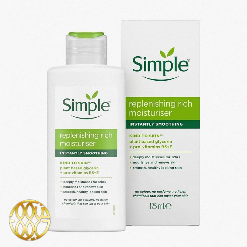 کرم مرطوب‌کننده ریچ سیمپل (Simple Rich Moisturizer) ۱۲۵ میل | آبرسان قوی پوست خشک و حساس