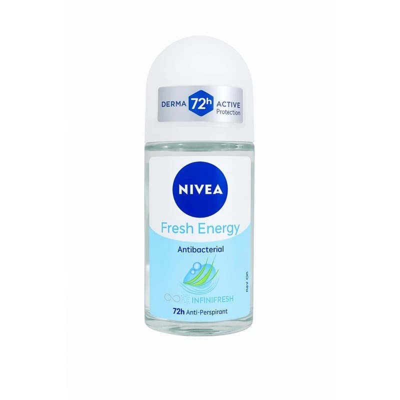 رول ضد تعریق آنتی‌باکتریال مدل Fresh Energy(۵۰ میل) محافظت ۴۸ ساعته و فاقد الکل نیوآ_NIVEA