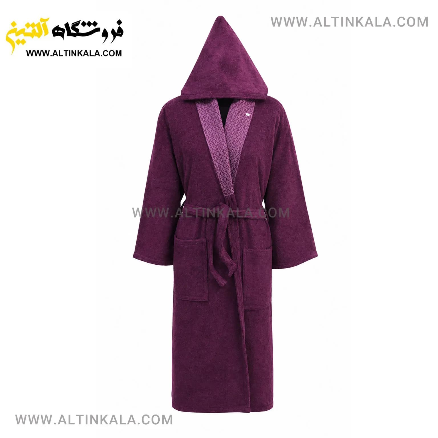 حوله پالتویی ماندگار جنس بامبو پیازی سایز L