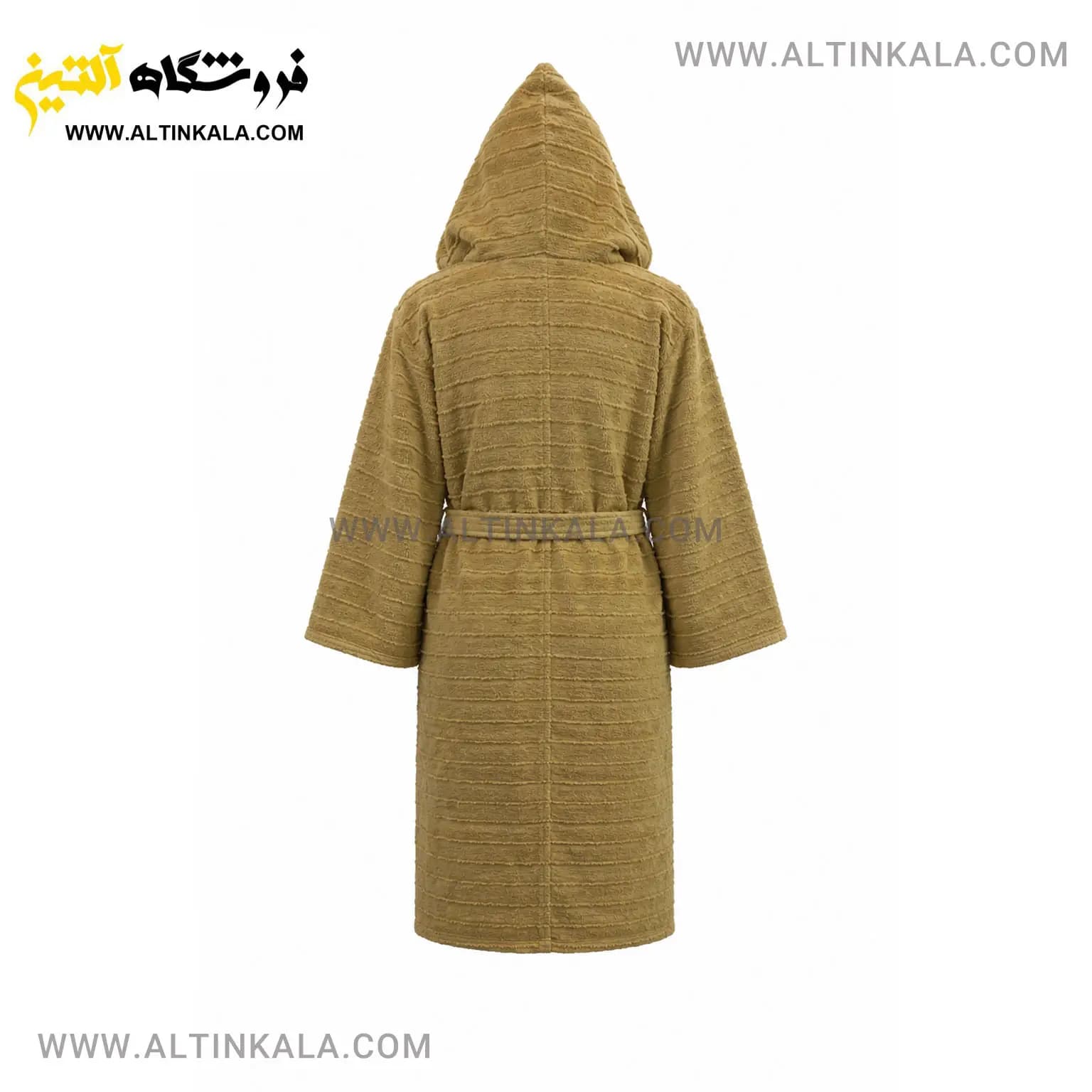 حوله پالتویی ماندگار طرح لارا نخودی سایز L — تصویر ۲