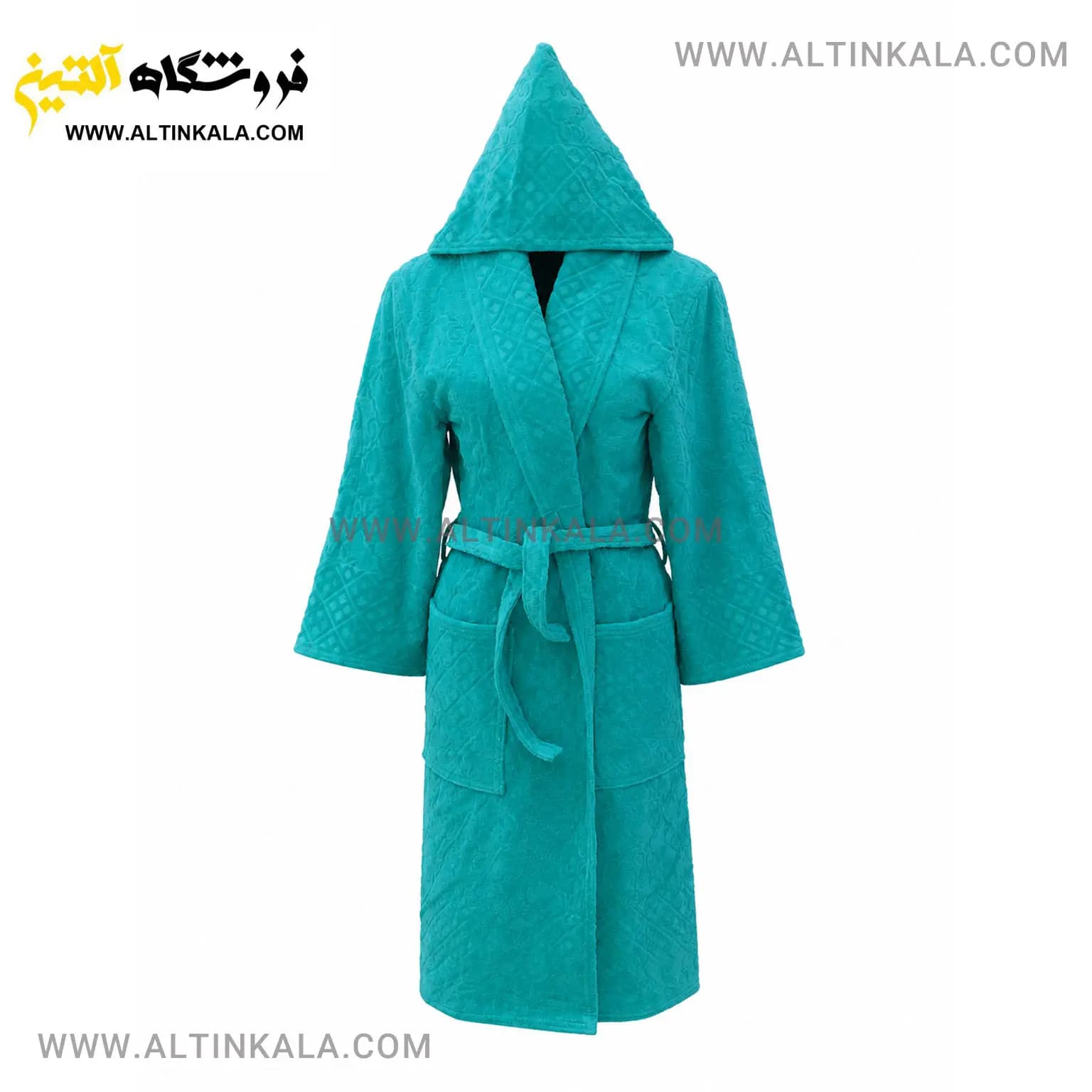 حوله پالتویی ماندگار طرح لوزی بنتونی سایز L