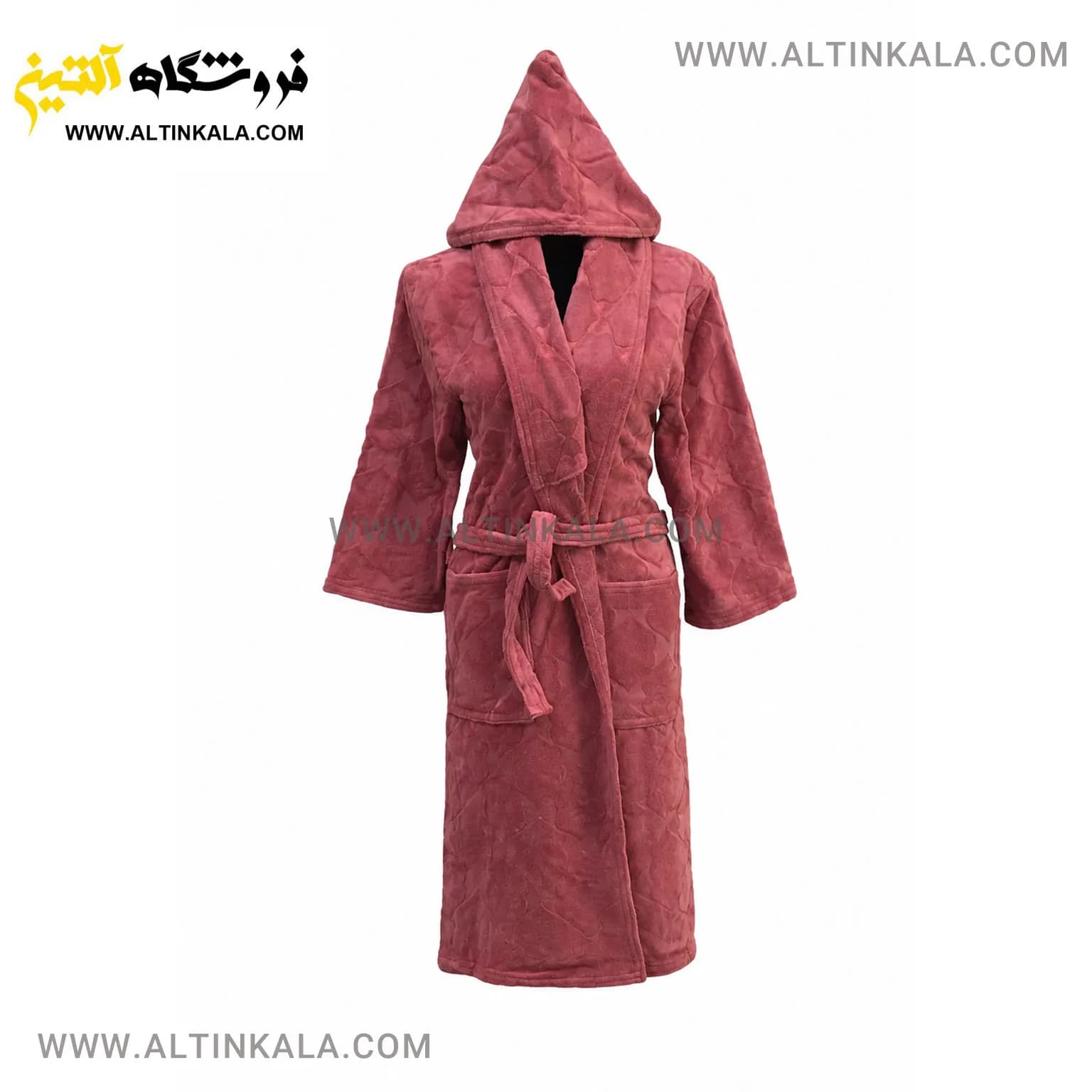 حوله پالتویی ماندگار طرح سیلور پیازی سایز L