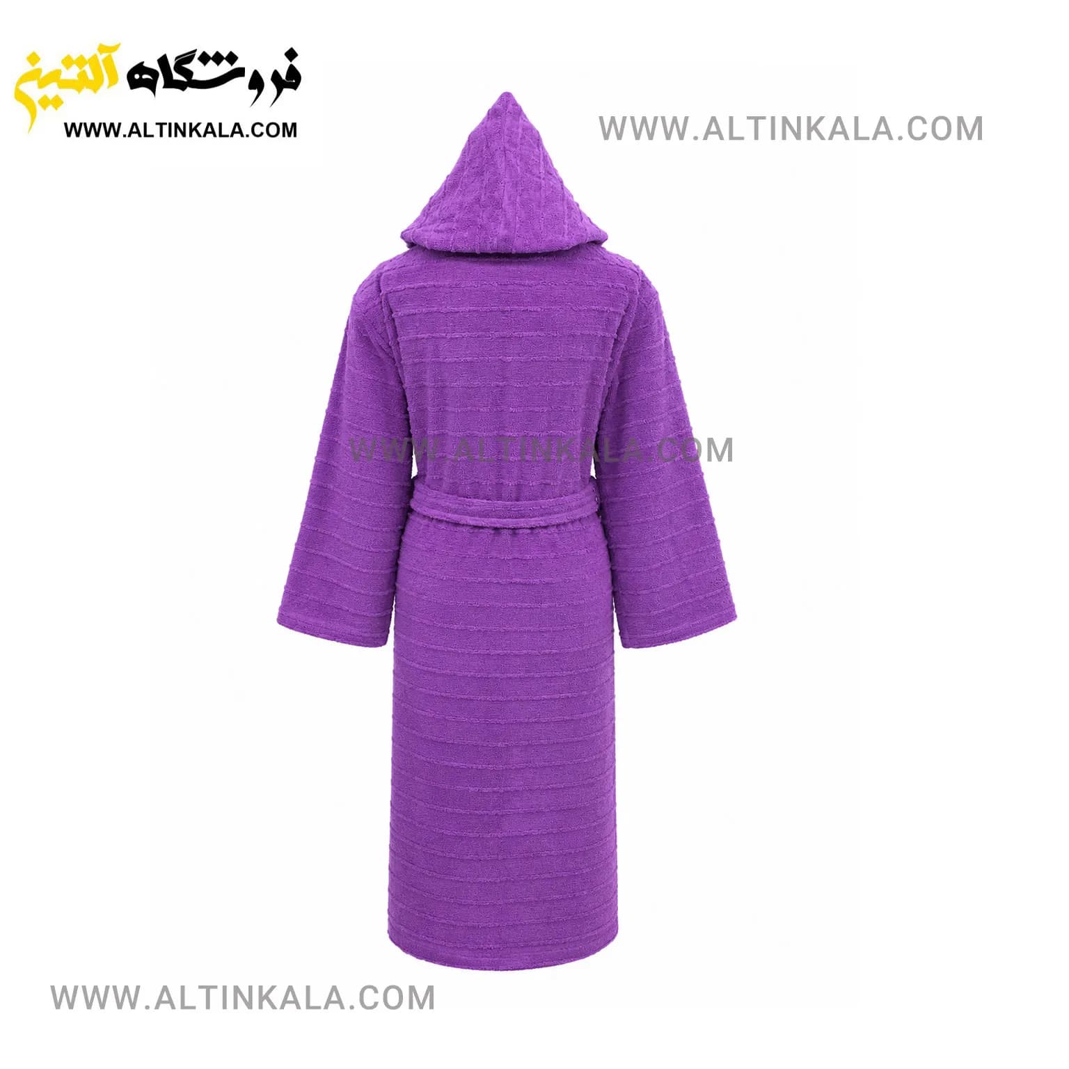 حوله پالتویی ماندگار طرح لارا بنفش سایز XL — تصویر ۲