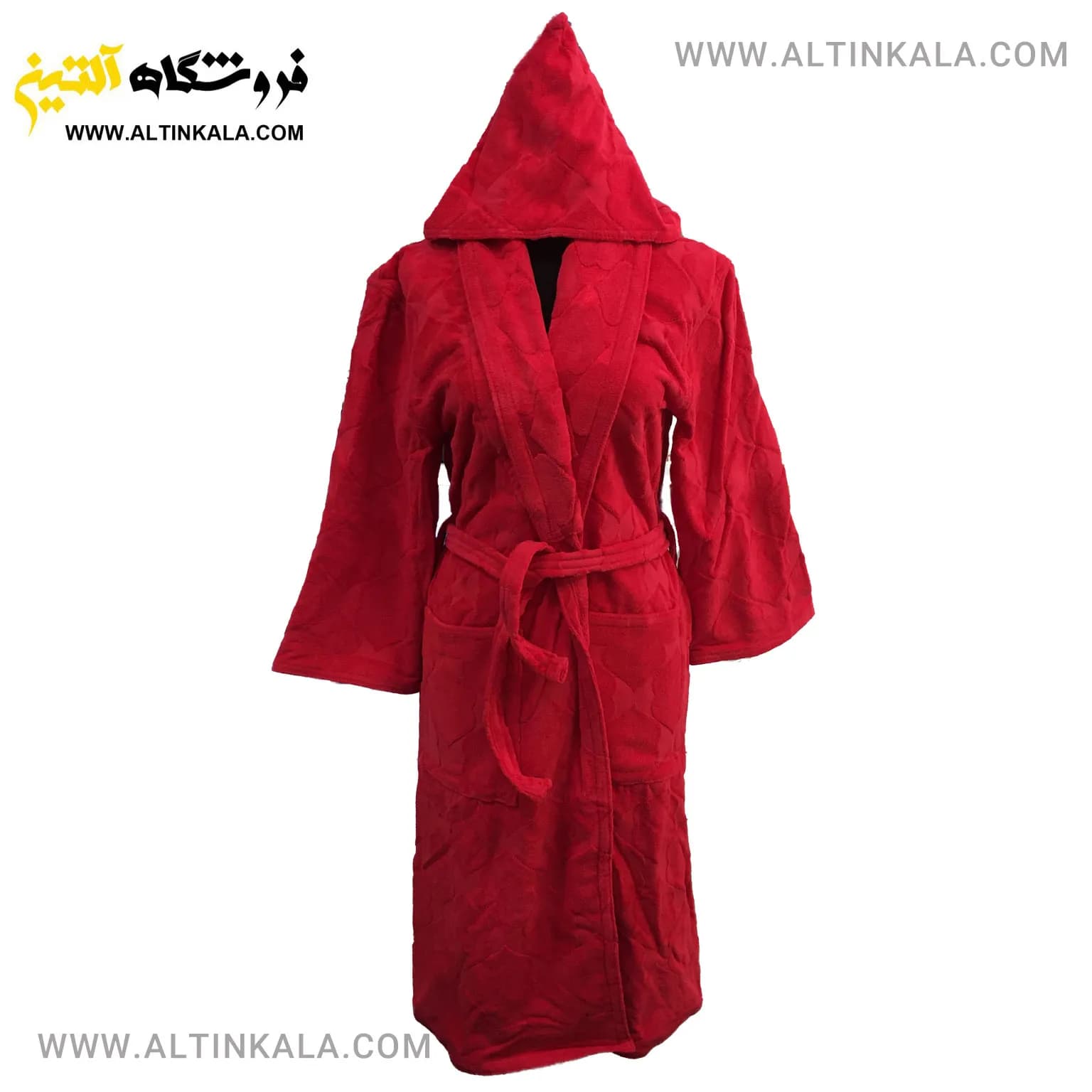 حوله پالتویی ماندگار طرح سیلور قرمز سایز L