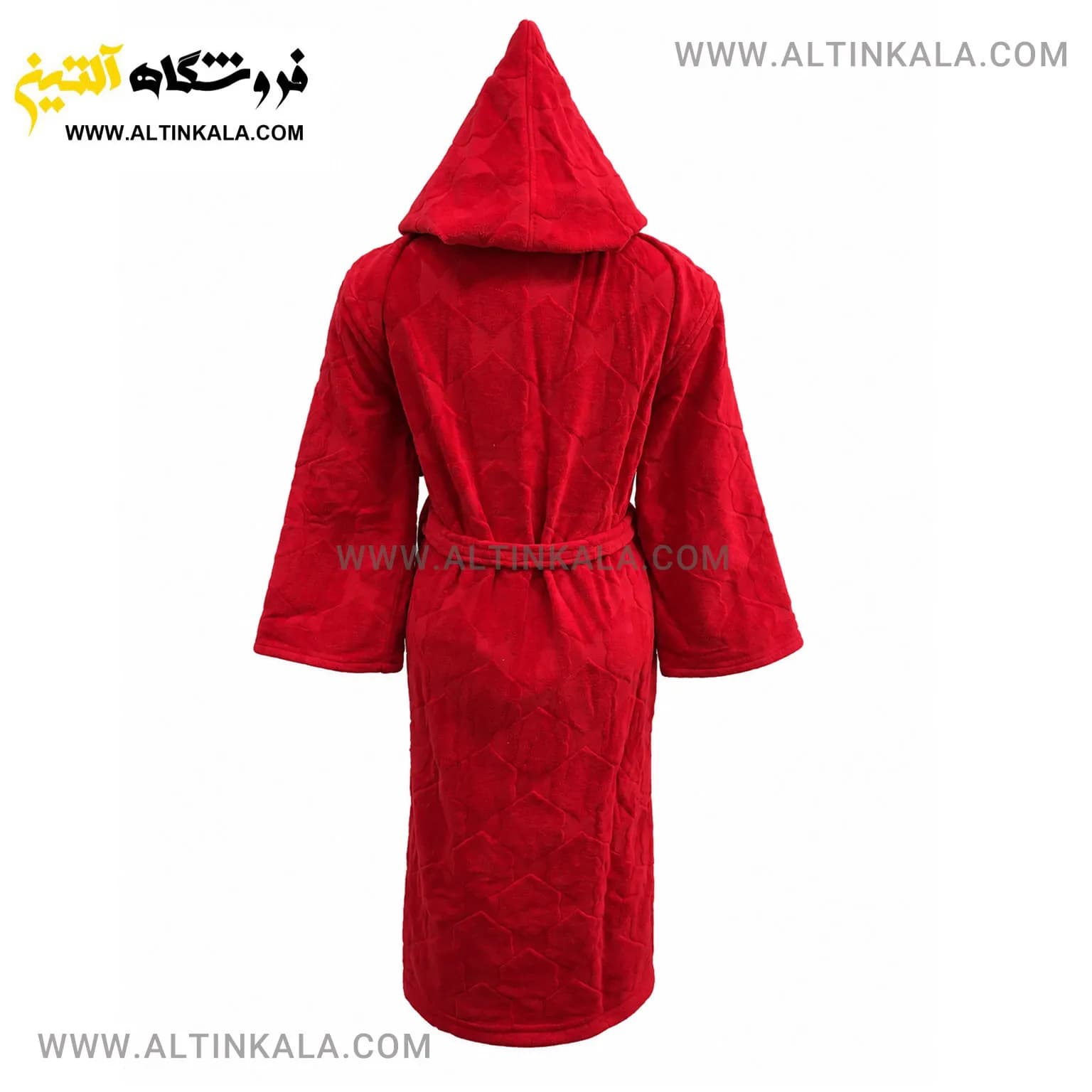 حوله پالتویی ماندگار طرح سیلور قرمز سایز L — تصویر ۲