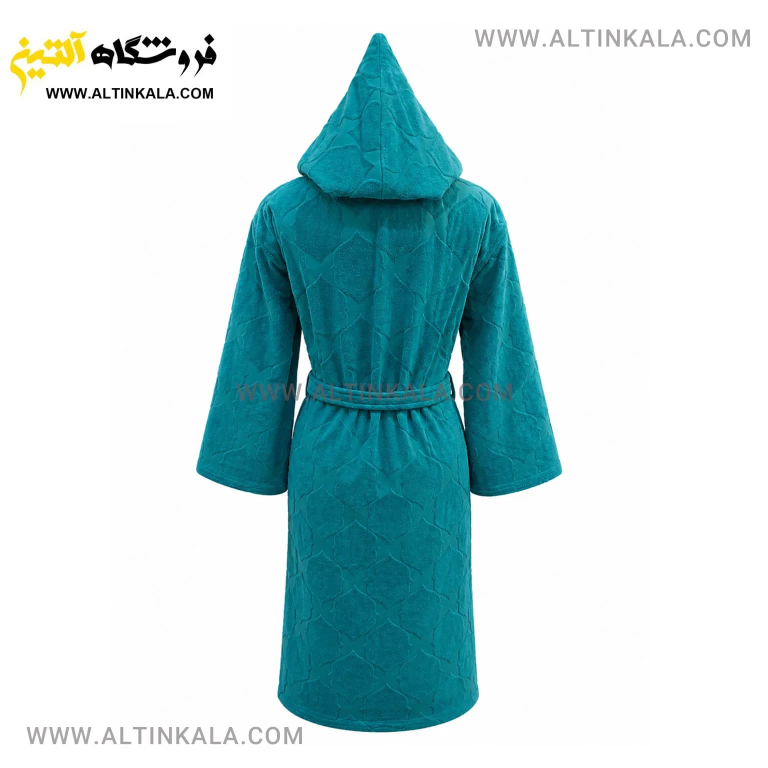 حوله پالتویی ماندگار طرح سیلور سبز بنتونی سایز L — تصویر ۲