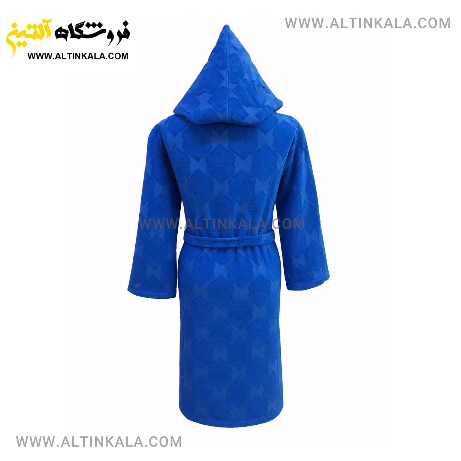 حوله پالتویی ماندگار طرح سیلور آبی نفتی سایز L — تصویر ۲