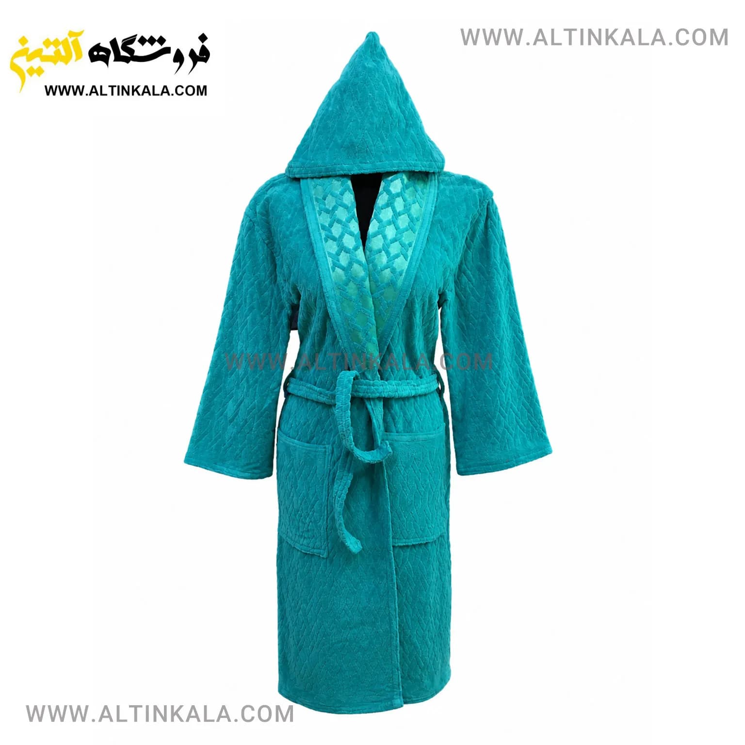 حوله پالتویی ماندگار طرح کندو سبز بنتونی سایز L