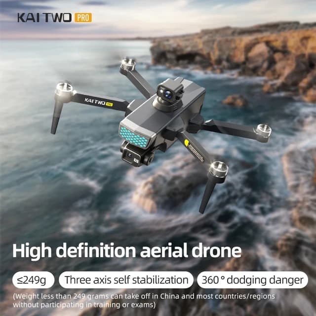 کوادکوپتر kai two pro (دو باتری سنسور دار) — تصویر ۶
