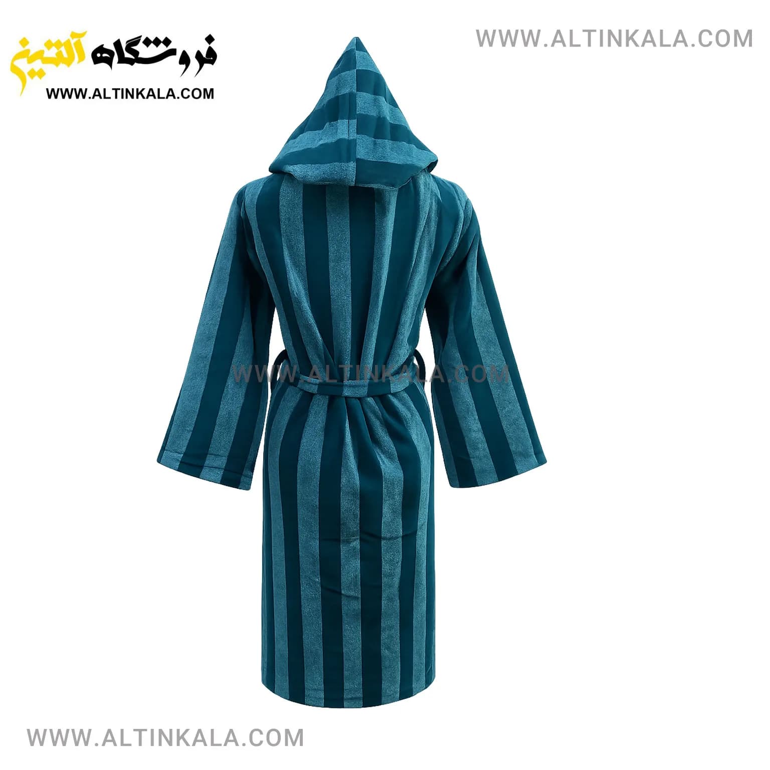 حوله پالتویی ماندگار طرح ملانژ کله غازی سایز L — تصویر ۲