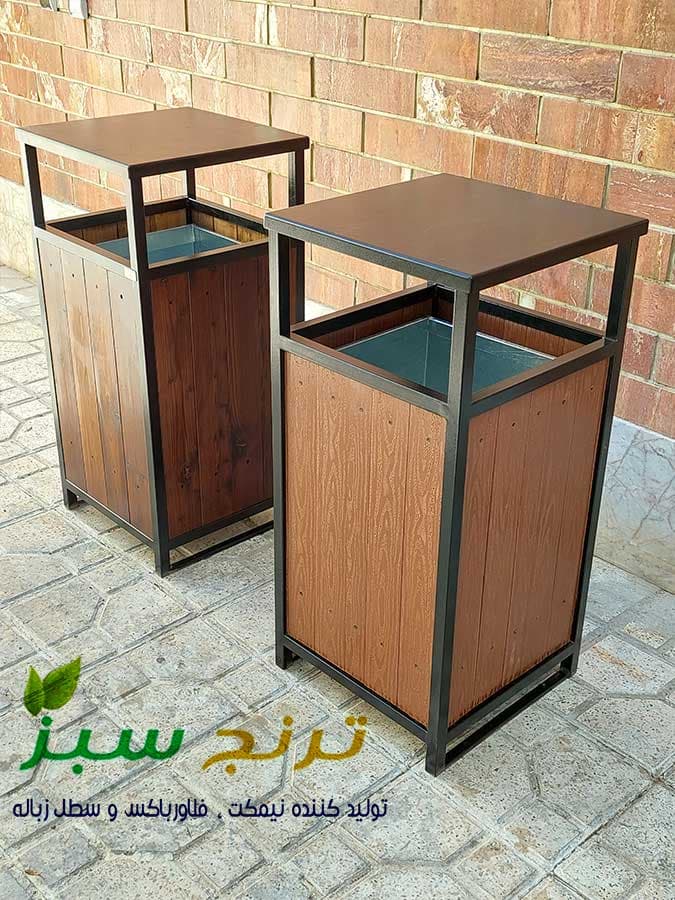 سطل زباله پارکی مدل رویان — تصویر ۳