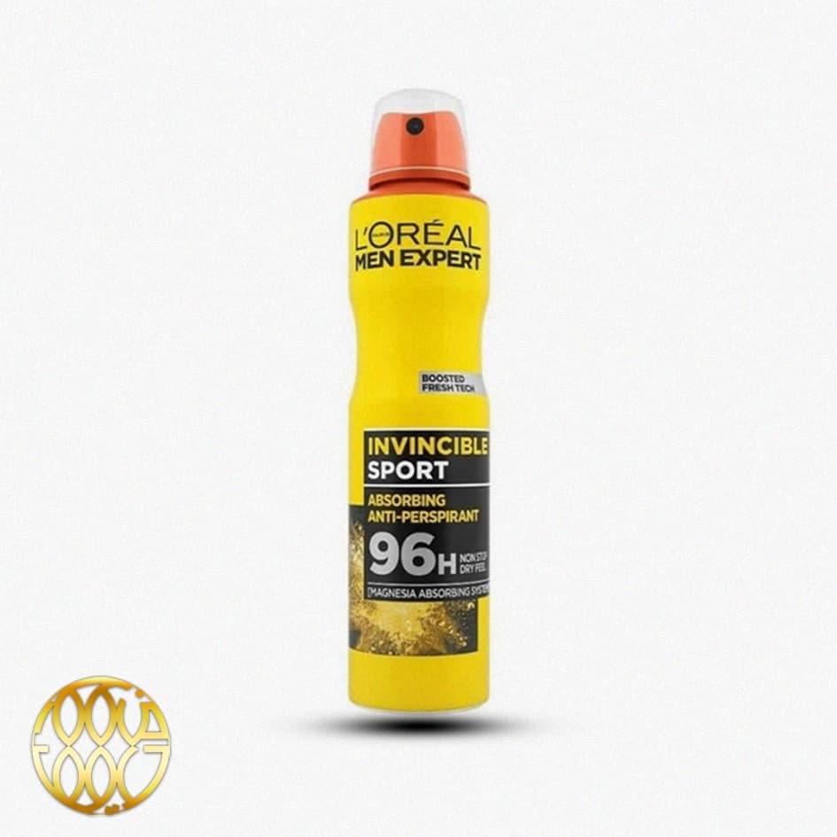 اسپری ضد تعریق مردانه لورال من اکسپرت مدل Invincible Sport ۲۵۰ میل | محافظت ۴۸ ساعته