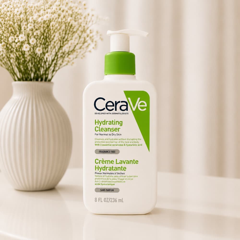 ژل شستشو آبرسان صورت (نرمال تا خشک) سراوی CeraVe Hydrating Cleanser