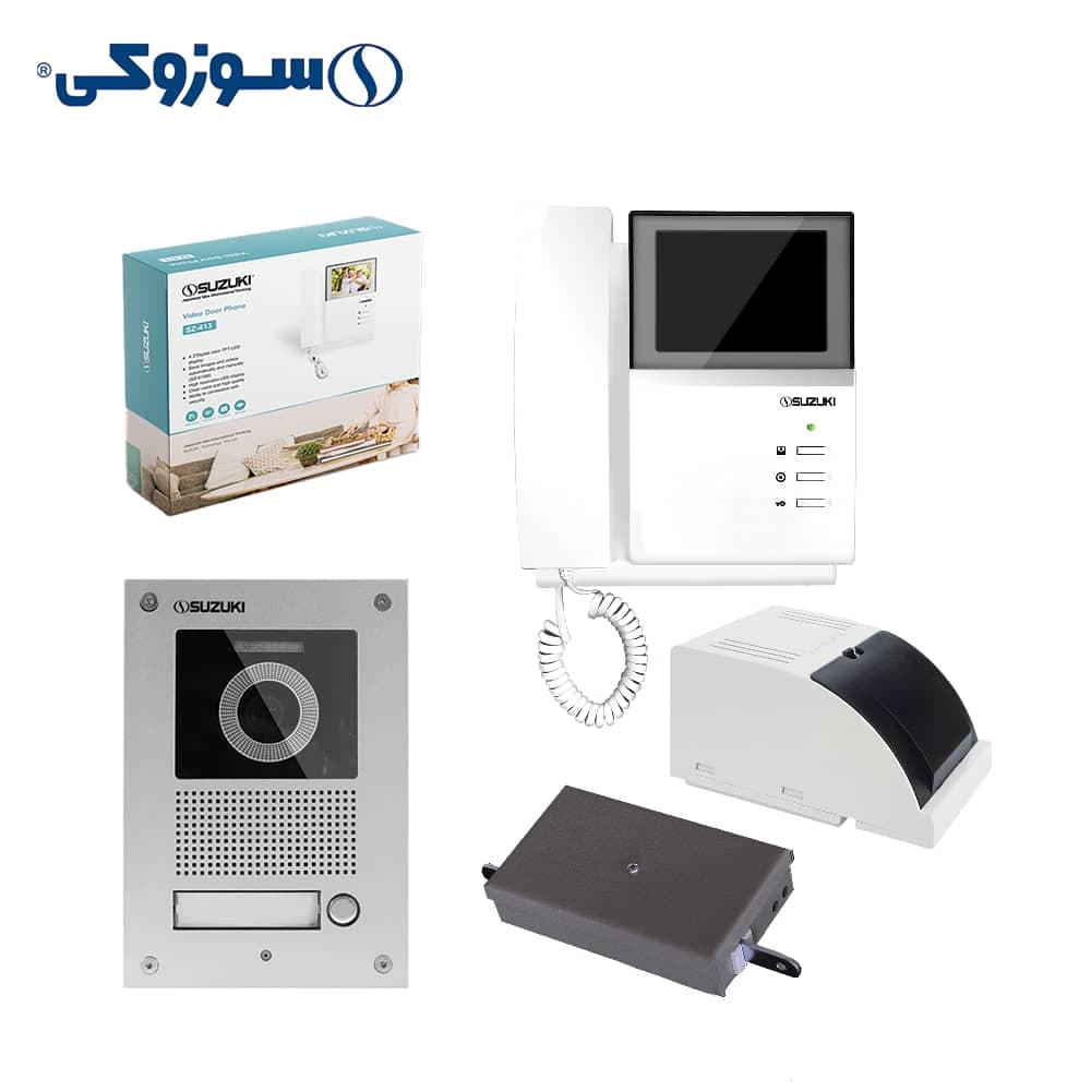 پکیج آیفون تصویری سوزوکی با مانیتور 413 — تصویر ۲