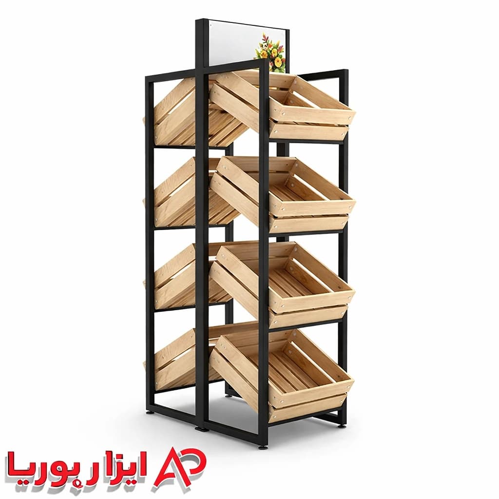 استند نان فانتزی چوبی چهار طبقه