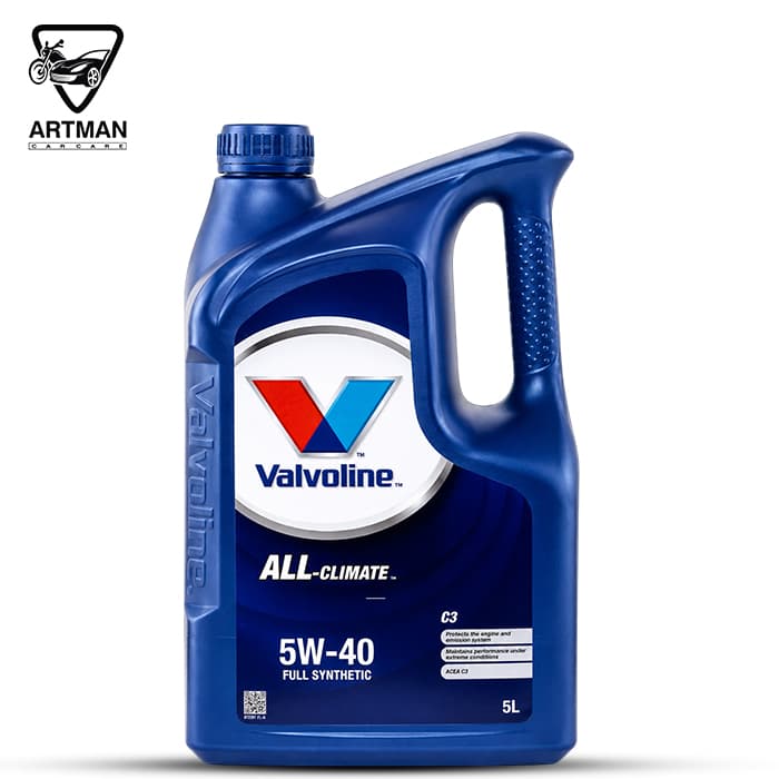 روغن موتور 5w-40 C3 آل کلیمت برند والوالین Valvoline حجم 5 لیتر