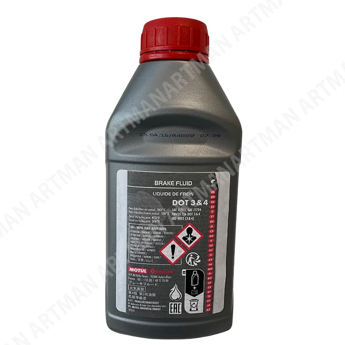 روغن ترمز 3&4 DOT برند موتول MOTUL حجم 500 میلی لیتر — تصویر ۲