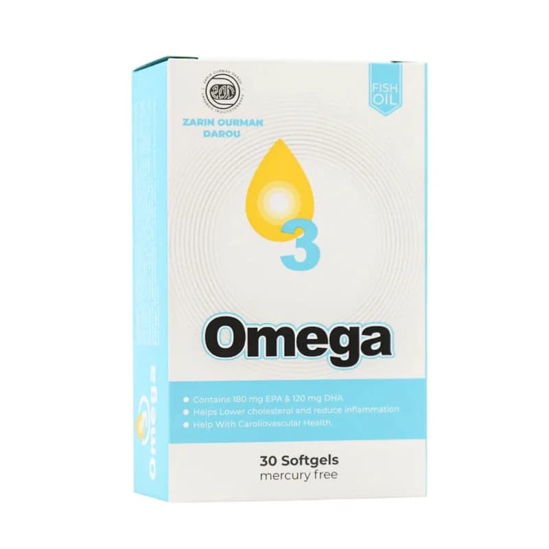 کپسول امگا 3(بدون جیوه) بسته 30 عددی