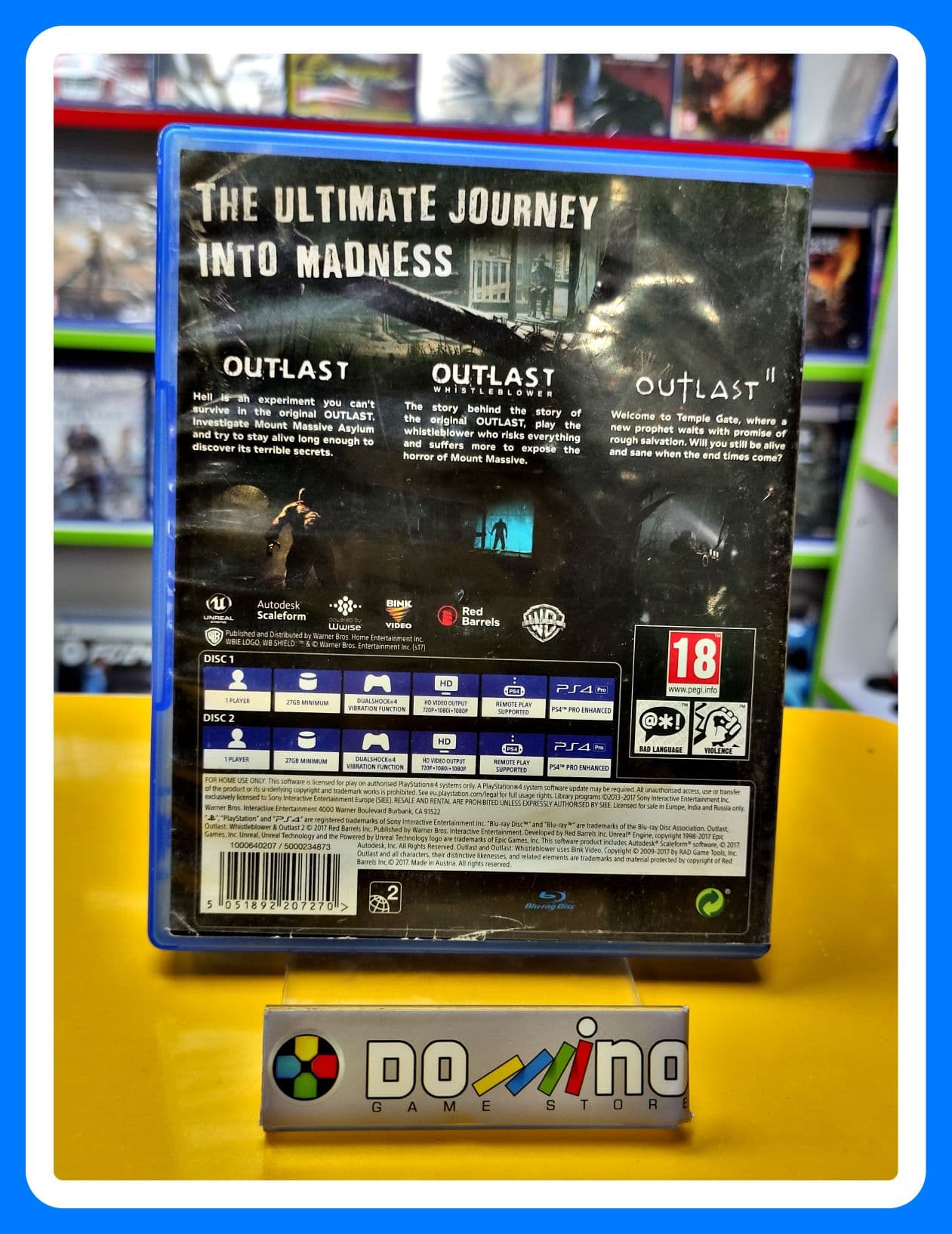 بازی Outlast Trinity در حد نو PS4 (بیمه ارسال کالا.بسته بندی ضد ضربه) — تصویر ۲