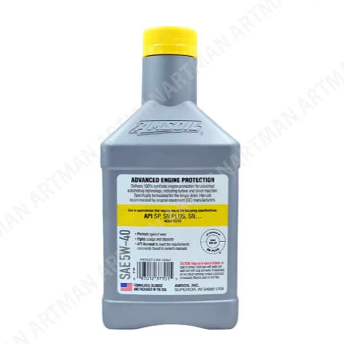 روغن موتور 5w-40 برند امسویل AMSOIL حجم 946 میلی لیتر — تصویر ۲