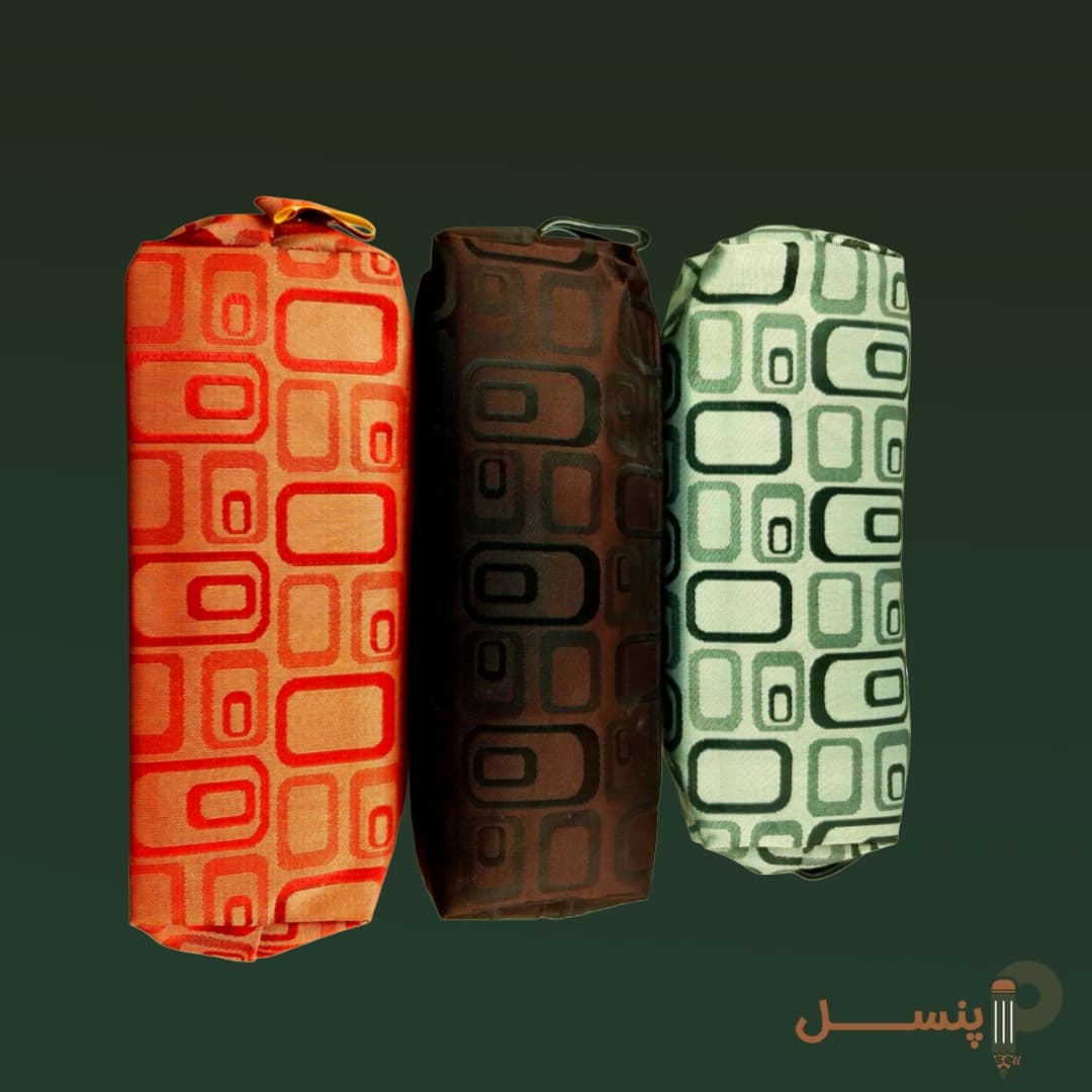 جامدادی پارچه‌ای تک زیپ طرح کلاسیک — تصویر ۳