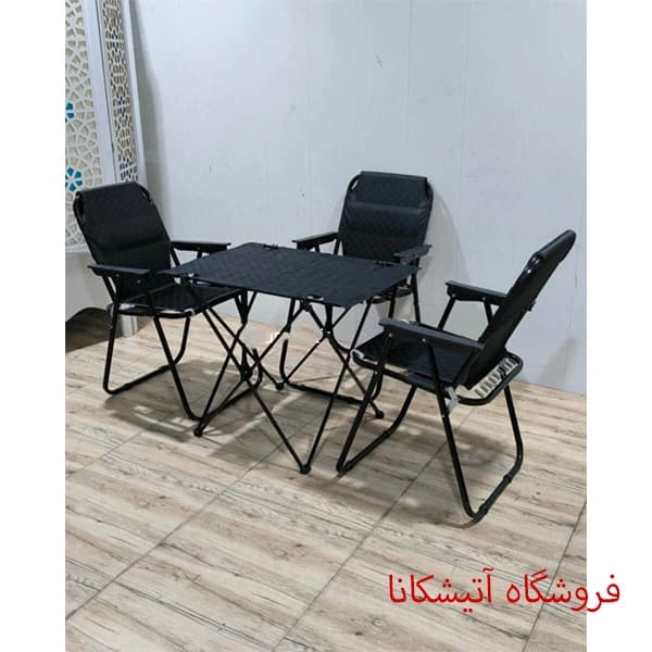میز و صندلی ۳ نفره (میز:استراکچربرزنتی و صندلی: وی ای پی )
