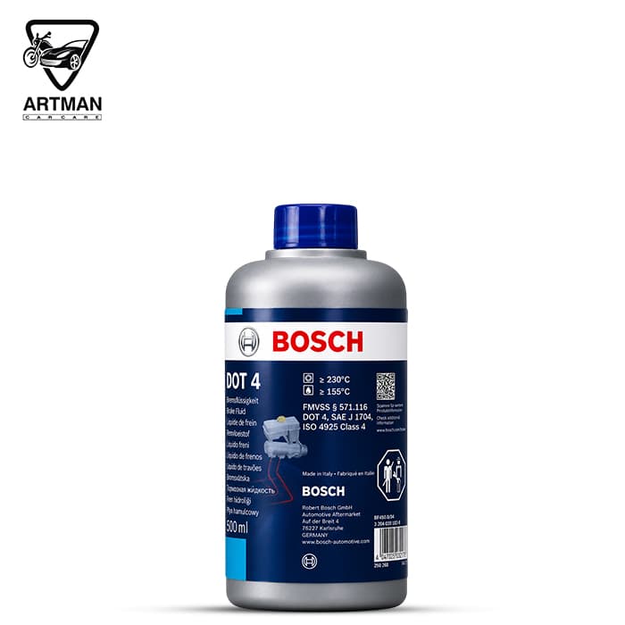 روغن ترمز DOT 4 برند بوش BOSCH حجم 500 میلی لیتر