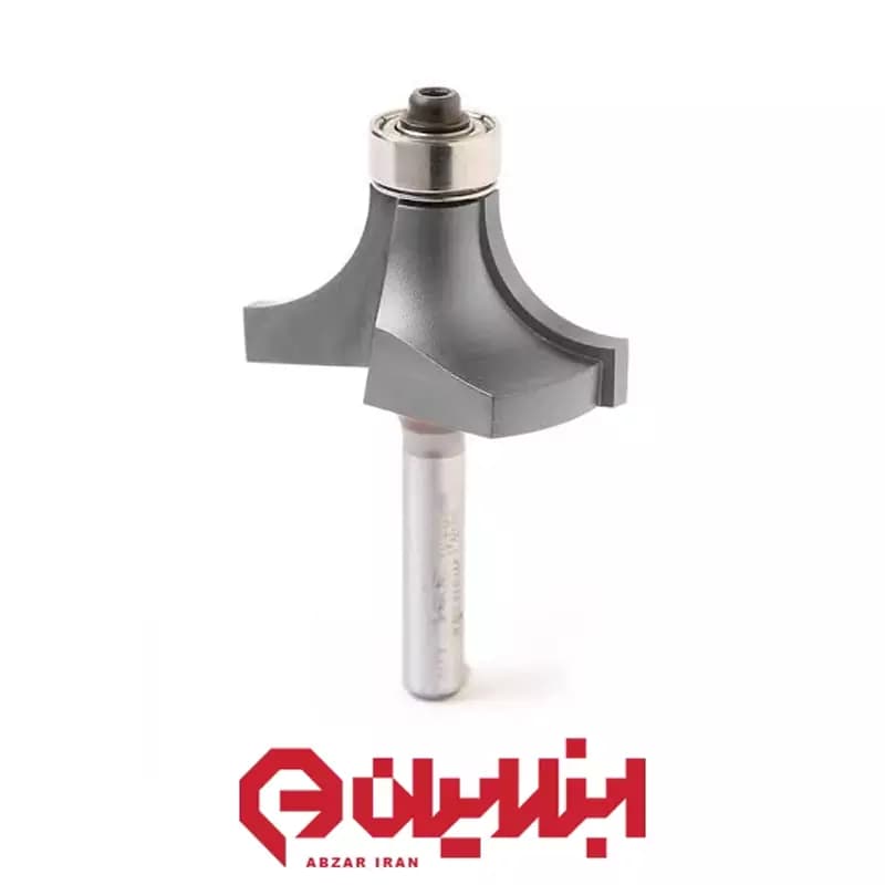 تیغ فرز نجاری لب گرد پایه ۶.۳ میلی‌متر شعاع ۱۲.۷ میلی‌متر بوش