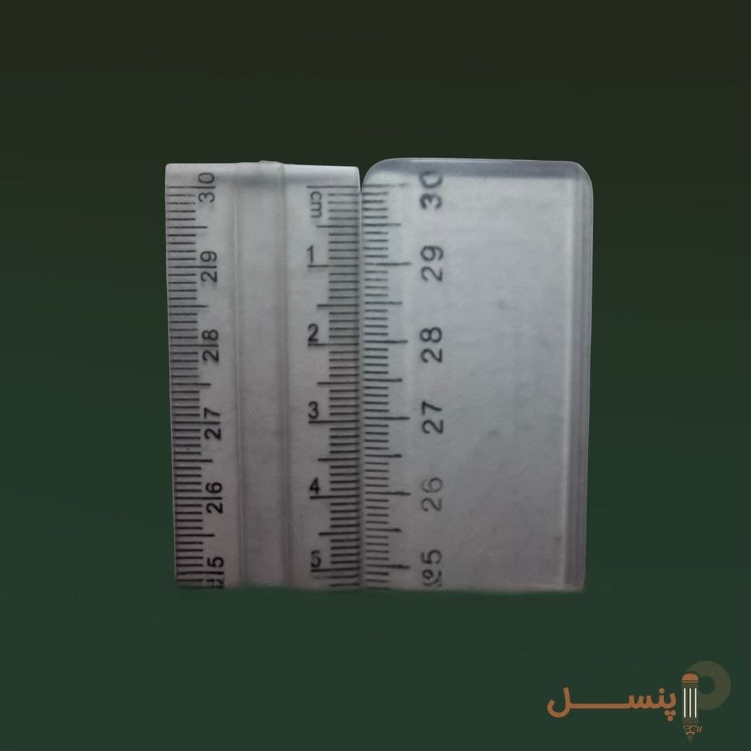 خط کش ۳۰ سانتی متر پلاستیکی شفاف — تصویر ۲