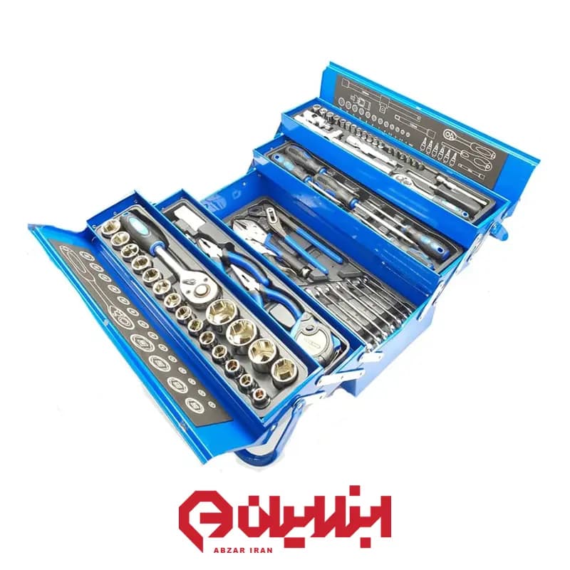 جعبه ابزار ۳ طبقه ۸۵ پارچه باس مدل BS-TOLS-85 — تصویر ۲