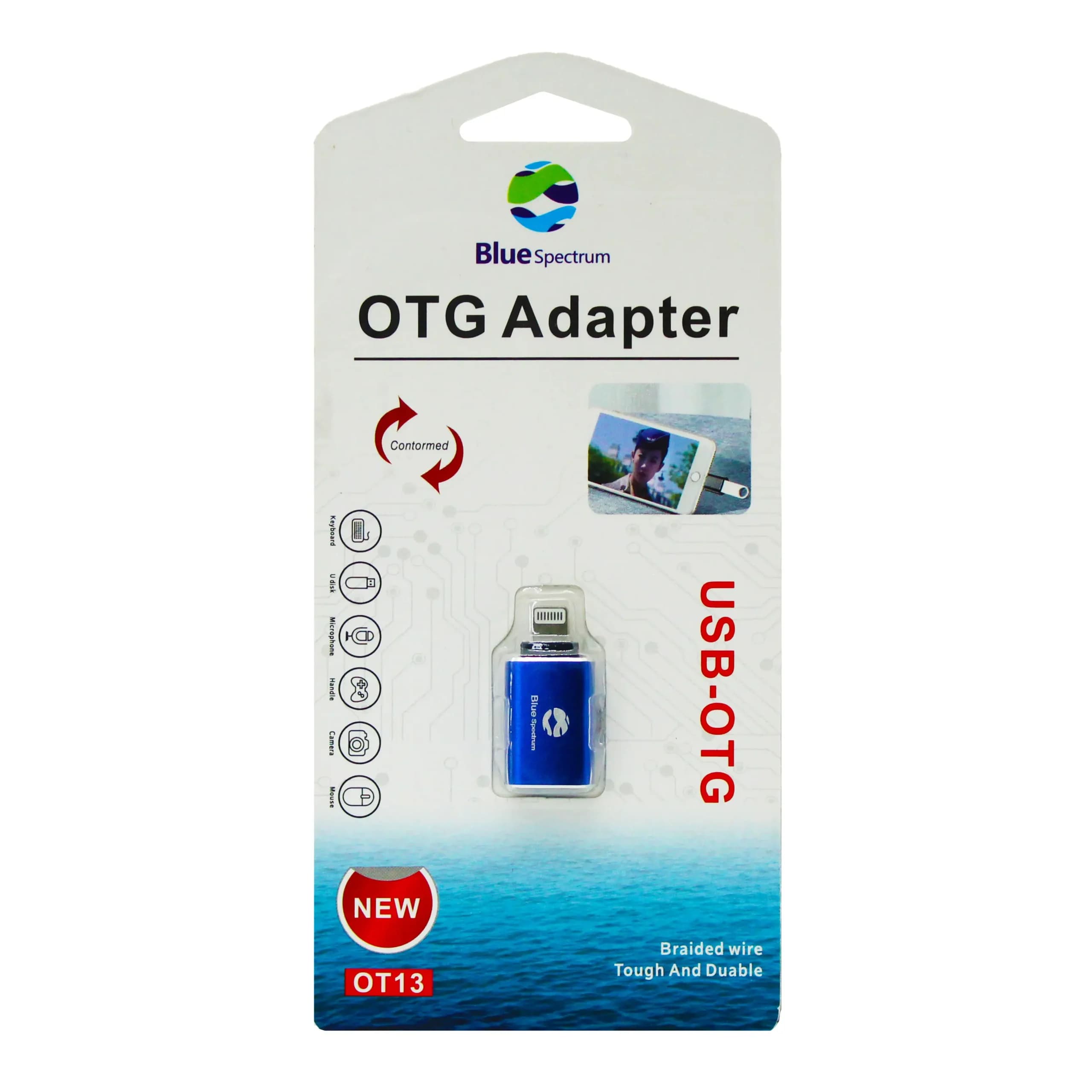 تبدیل OTG بلو اسپکترام مدل OT-13 یو اس بی به لایتنینگ