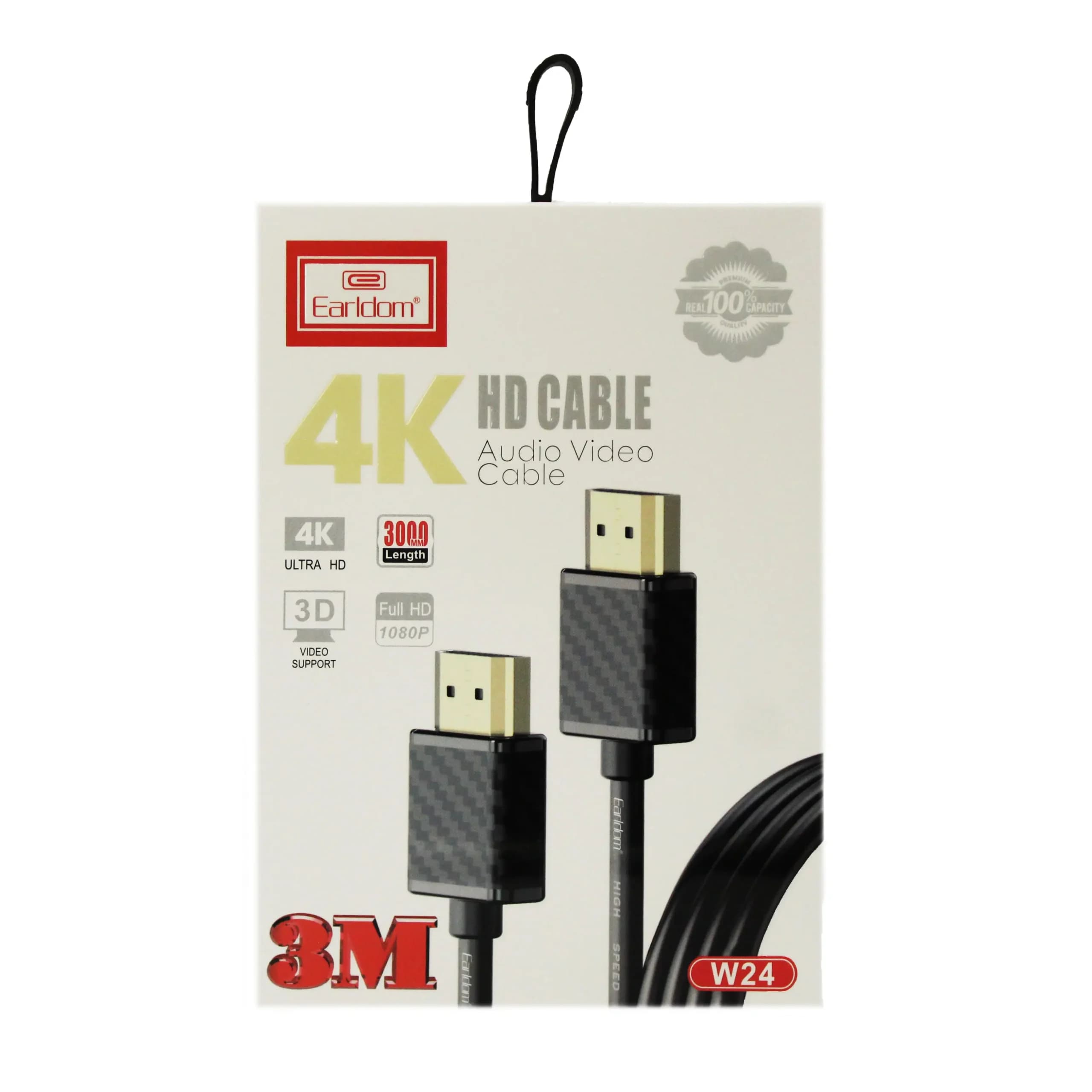 کابل HDMI ارلدام 3 متری مدل W24 4K