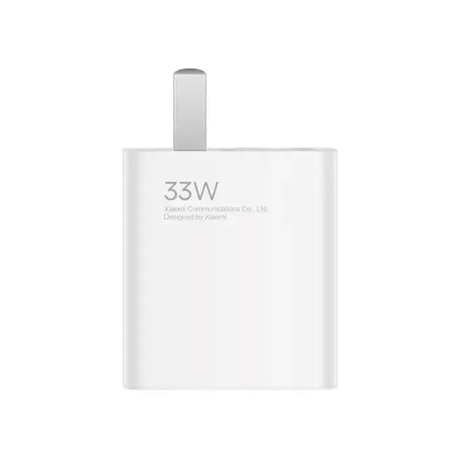 آداپتور شارژ 33 وات Xiaomi مدل پین UK اورجینال سر جعبه