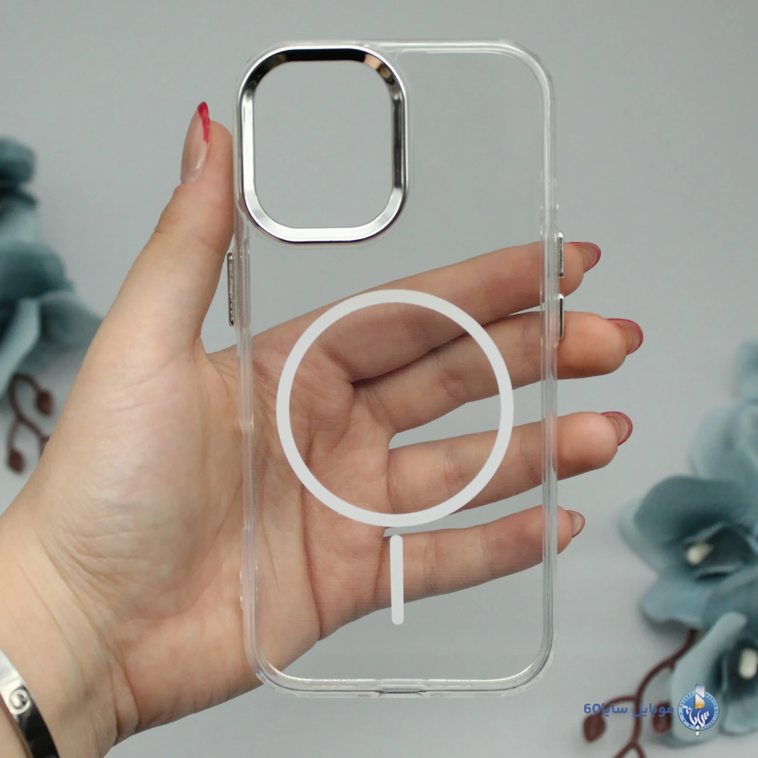 قاب موبایل iphone 17 اپل مدل شفاف ژله ای طرح مگسیف
