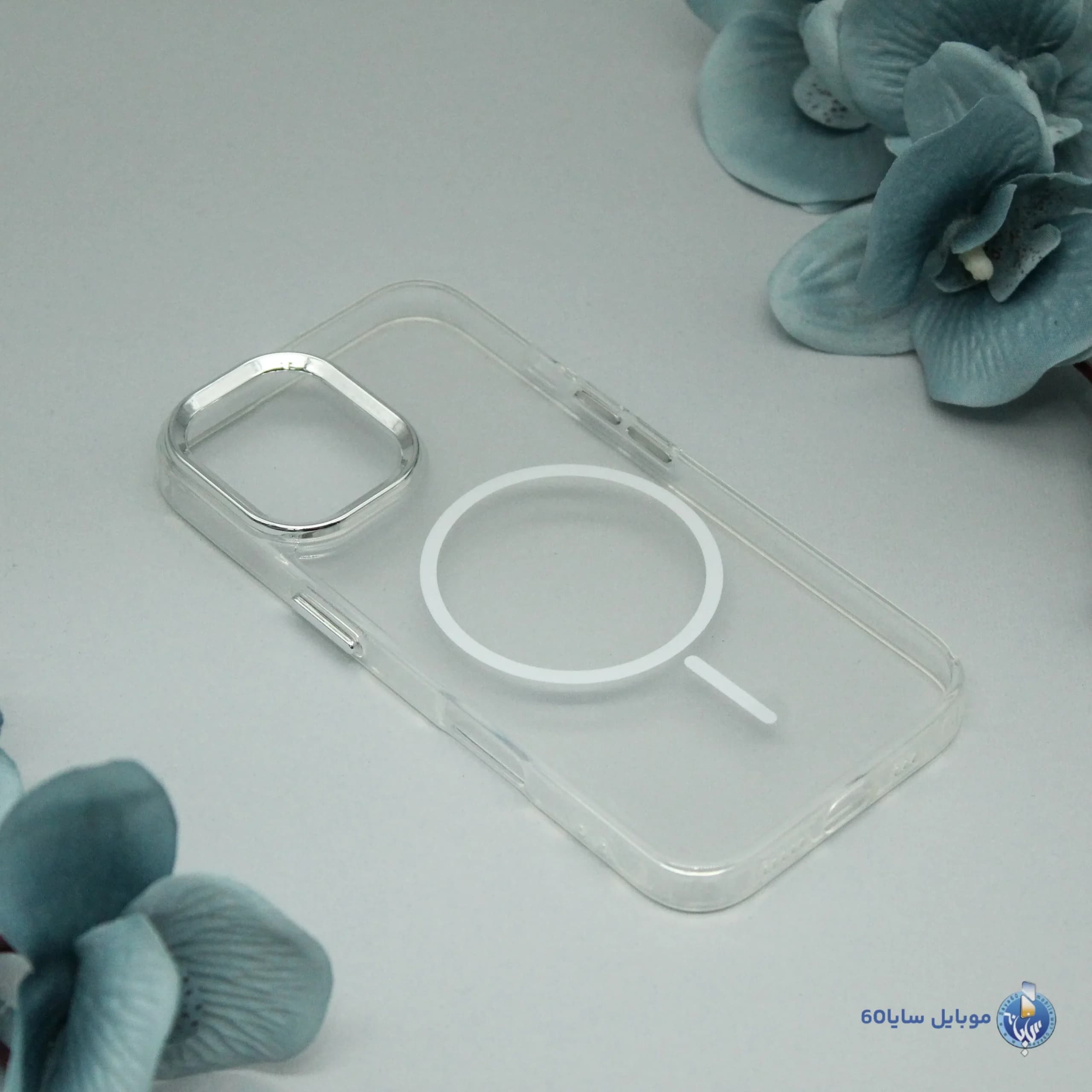 قاب موبایل iphone 16 اپل مدل شفاف ژله ای طرح مگسیف — تصویر ۳