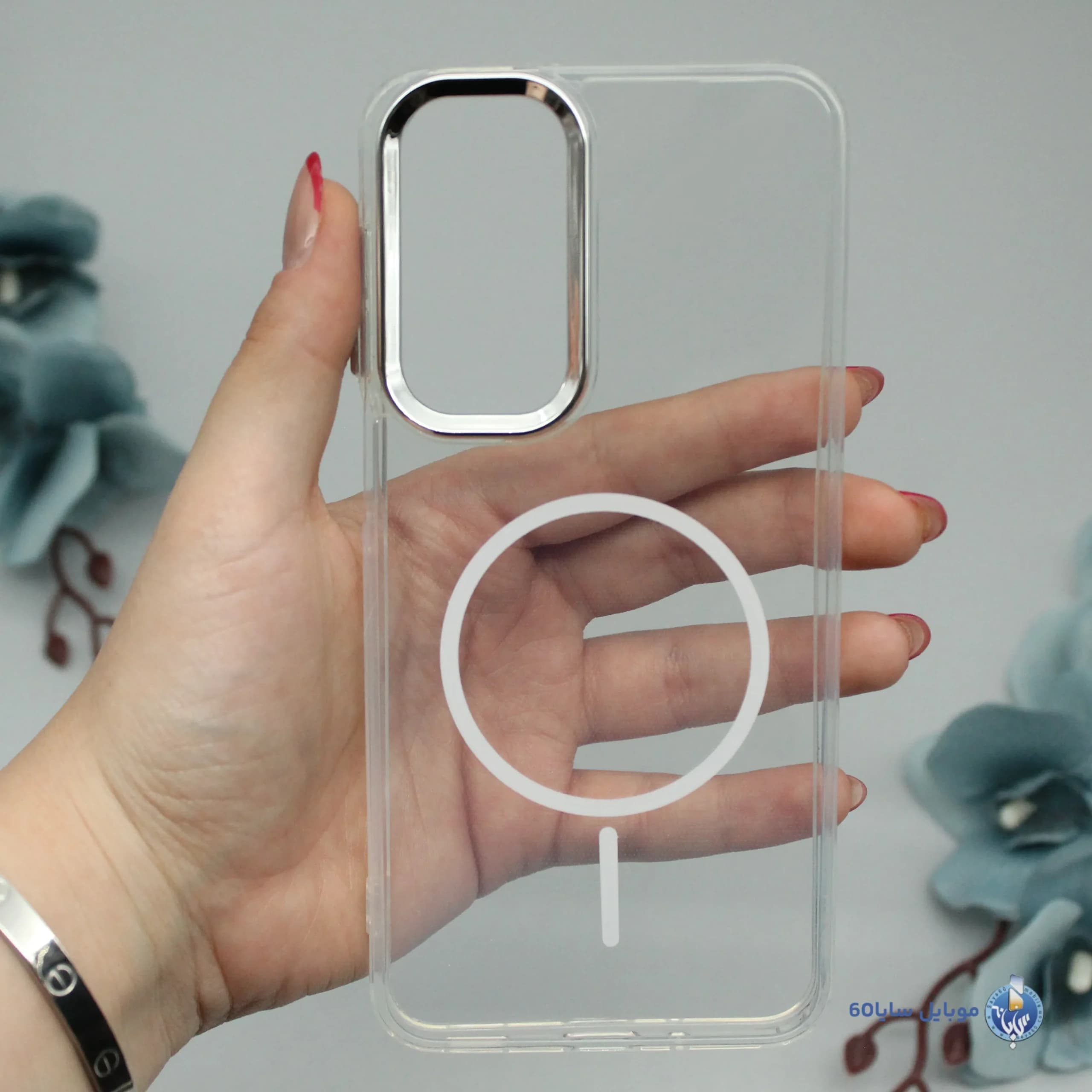 قاب موبایل Galaxy A54 سامسونگ مدل شفاف ژله ای طرح مگسیف