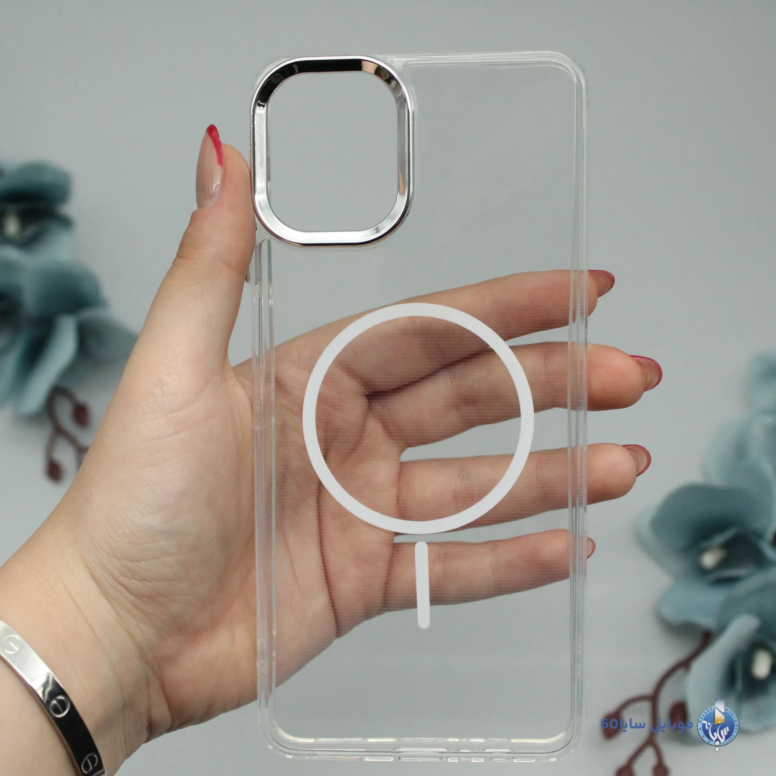 قاب موبایل Galaxy A07 سامسونگ مدل شفاف ژله ای طرح مگسیف — تصویر ۲
