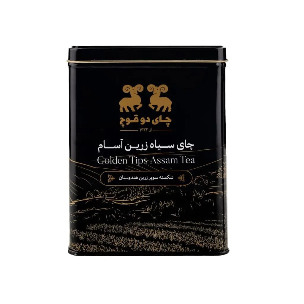 چای سوپر زرین شکسته دو قوچ هندوستان قوطی فلزی